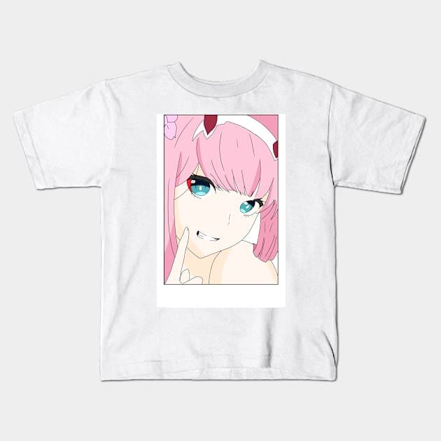 02 picture Kids T-Shirt by Senpaih